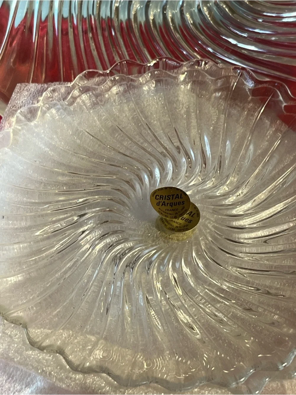 Cristal de’ Arques Soleil new salad bowl and salad plates